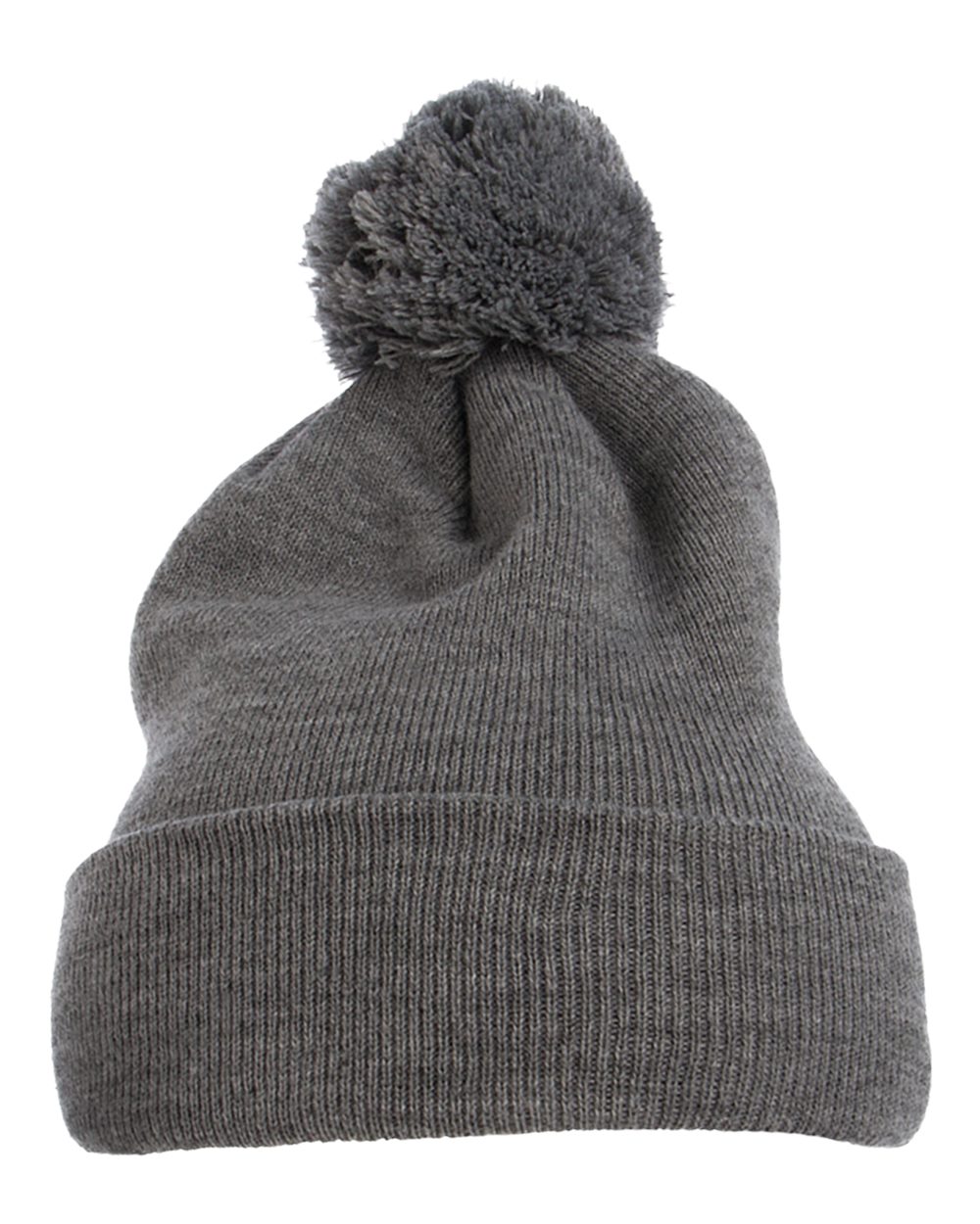 YP Classics 1501P Pom-Pom Cuffed Knit Beanie