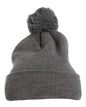 YP Classics 1501P Pom-Pom Cuffed Knit Beanie