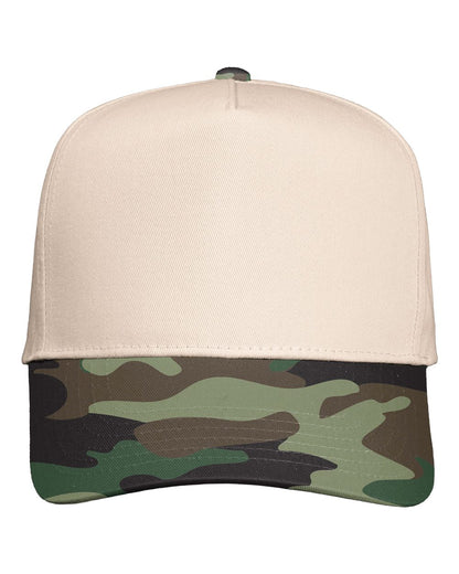 Valucap 8869 Five-Panel Twill Cap