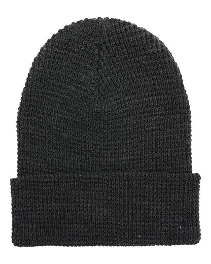 YP Classics 2501KC Waffle Cuffed Knit Beanie