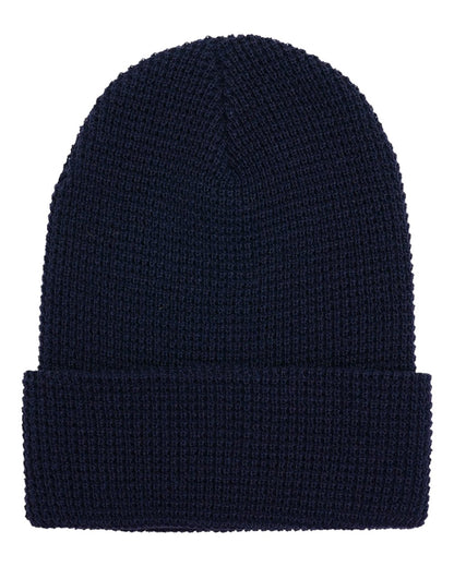 YP Classics 2501KC Waffle Cuffed Knit Beanie