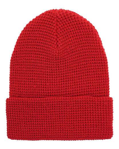 YP Classics 2501KC Waffle Cuffed Knit Beanie