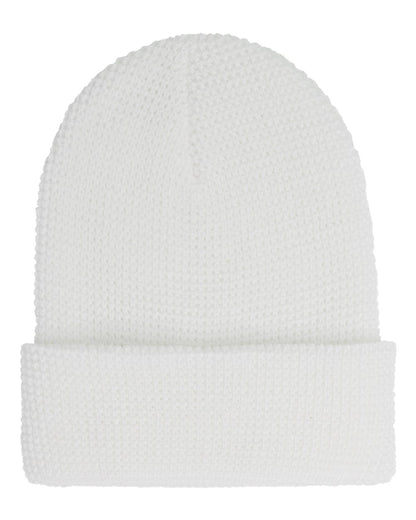 YP Classics 2501KC Waffle Cuffed Knit Beanie