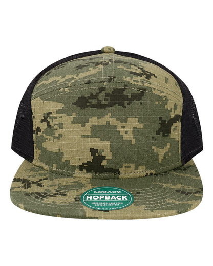 LEGACY H7FB Hopback Seven-Panel Trucker Cap