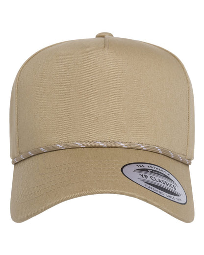 YP Classics 5079BD Retro Cotton Blend Five-Panel Rope Cap