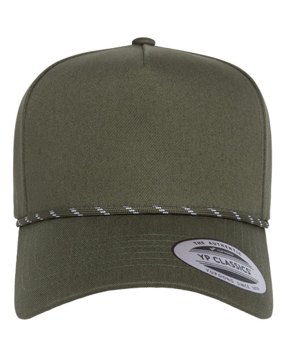 YP Classics 5079BD Retro Cotton Blend Five-Panel Rope Cap