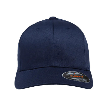 flexfit combed youth cotton blend fitted cap 6277y navy