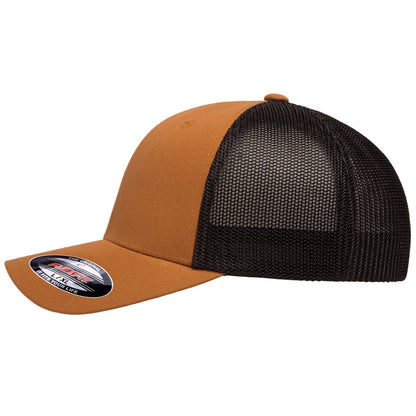 22flexfit trucker hat mesh cap 6511 navy graphite 2