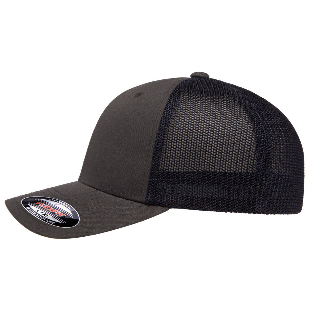 22flexfit trucker hat mesh cap 6511 royal white 2