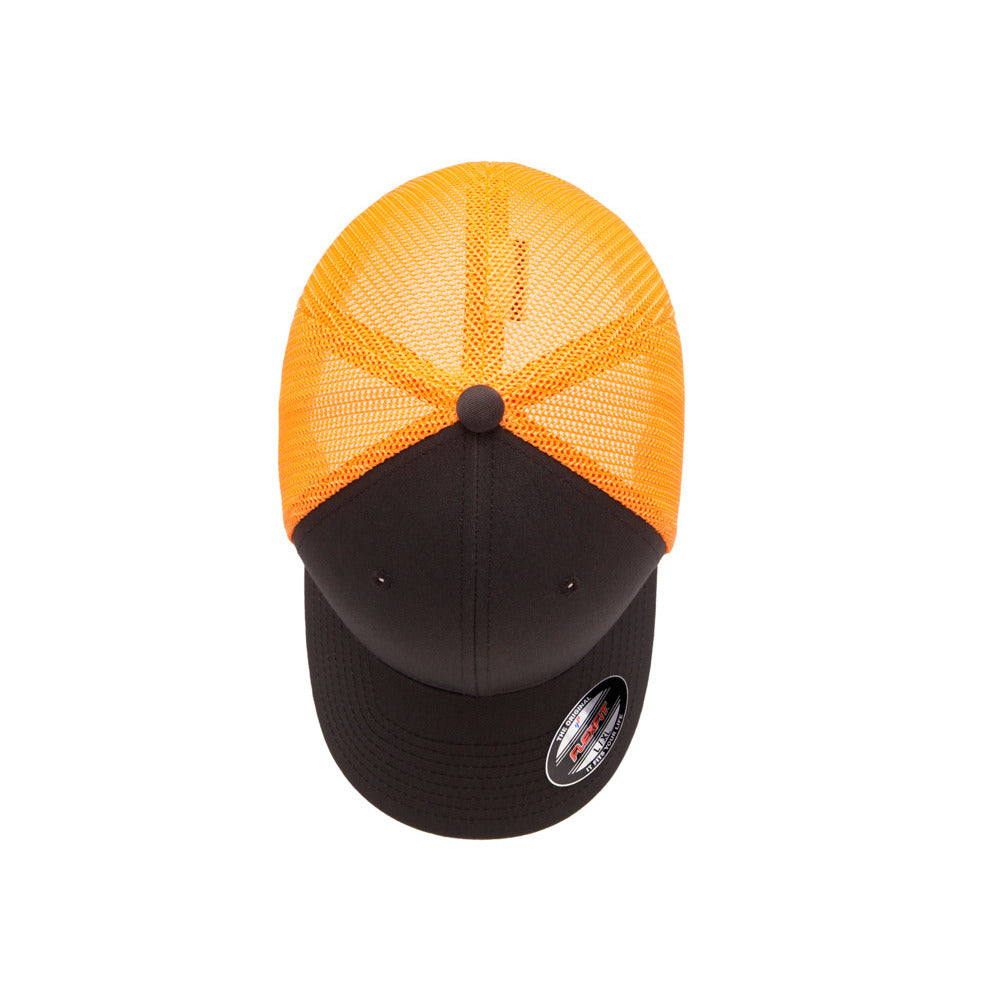 22flexfit trucker hat mesh cap 6511 white 2
