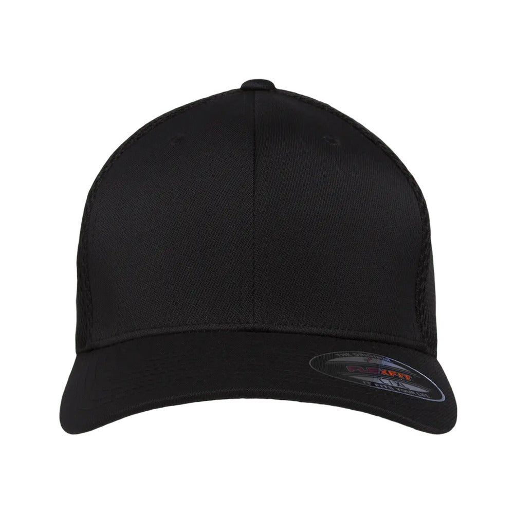 flexfit 6533 black white s m