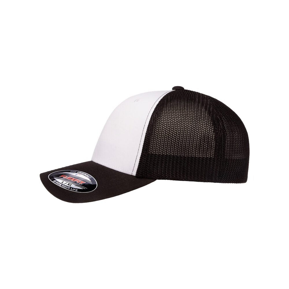 flexfit trucker hat mesh cap 6511 charcoal