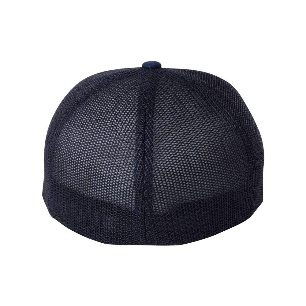 22flexfit trucker hat mesh cap 6511 navy white navy 4