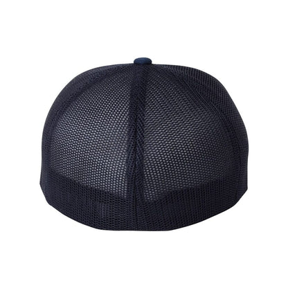 22flexfit trucker hat mesh cap 6511 navy white navy 4