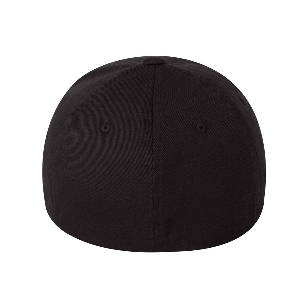 22flexfit wooly combed twill fitted cap 6277 carolina blue 4