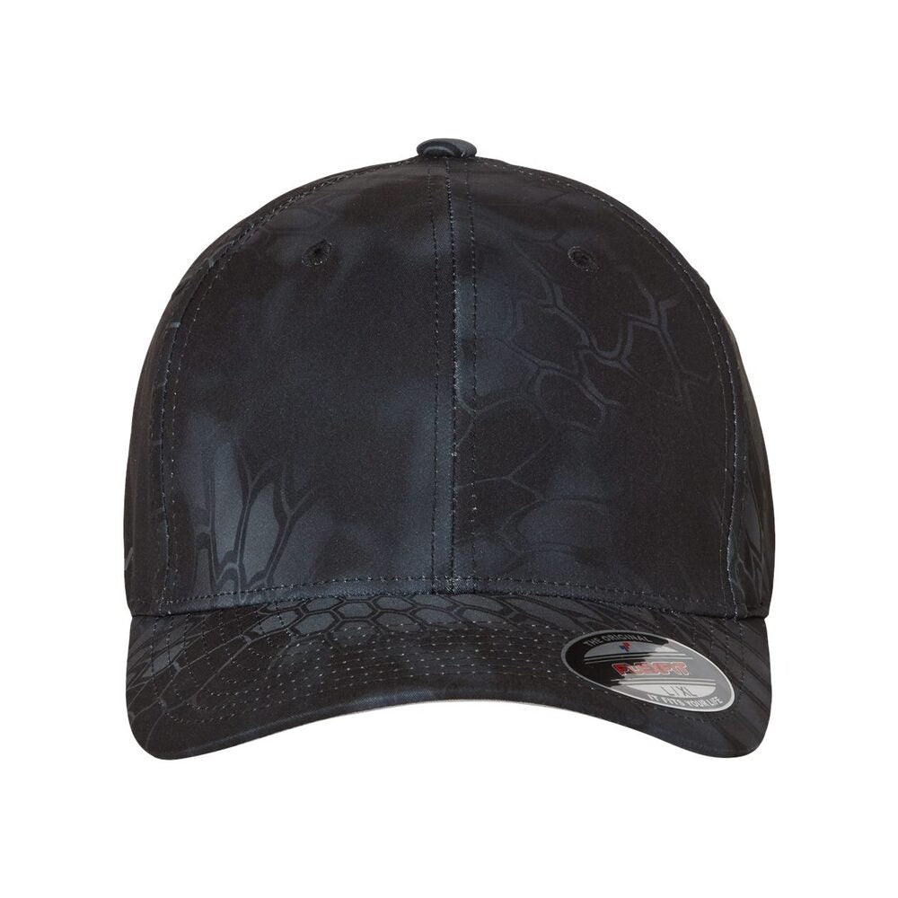 flexfit wooly combed twill fitted cap 6277 pepper green