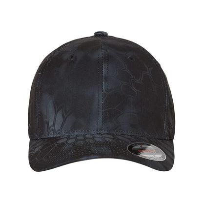 flexfit wooly combed twill fitted cap 6277 pepper green