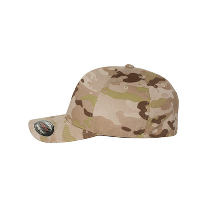 22flexfit wooly combed twill fitted cap 6277 royal blue 4
