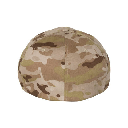flexfit wooly combed twill fitted cap 6277 silver