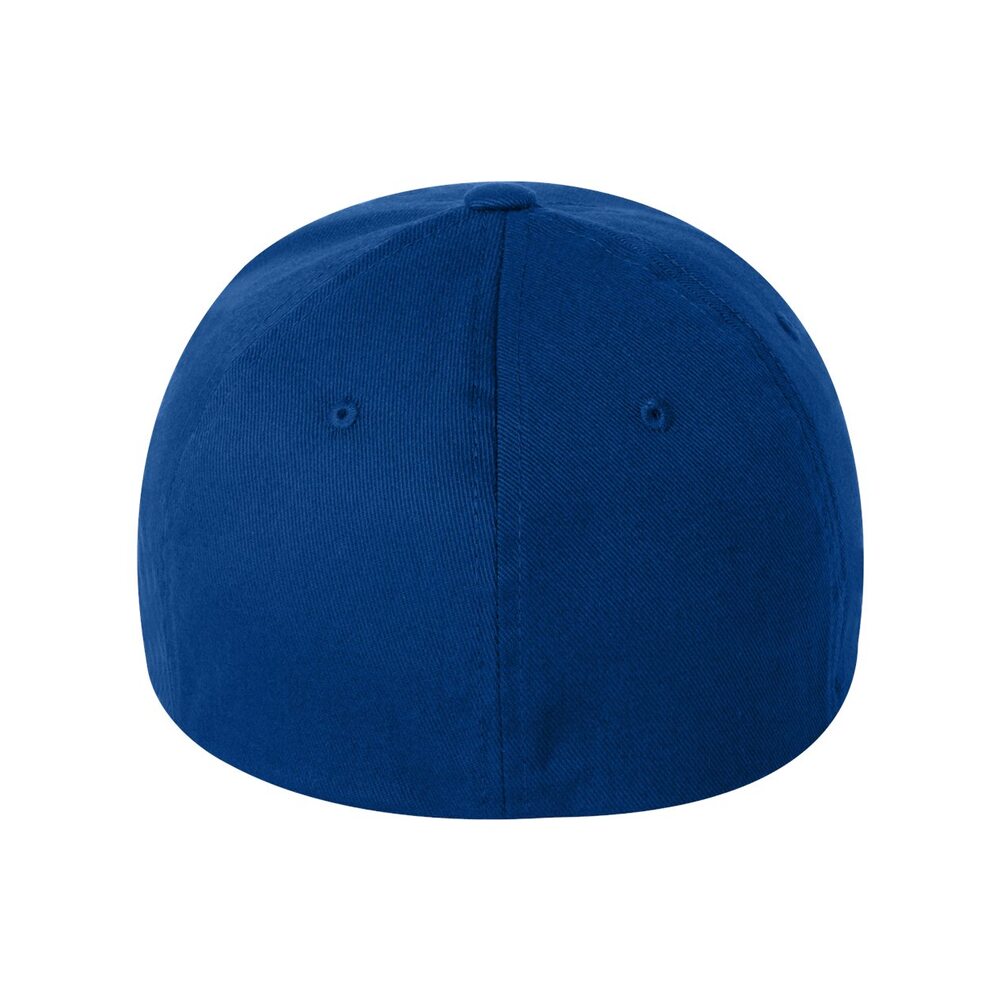22flexfit wooly combed twill fitted cap 6277 royal blue 4