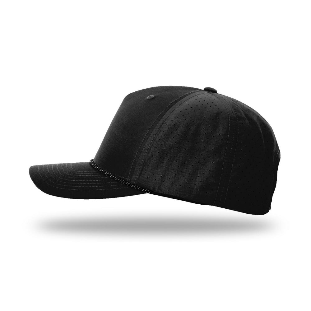 Richardson 355 Laser Perforated 5-panel Trucker w/Rope Additional Image 1