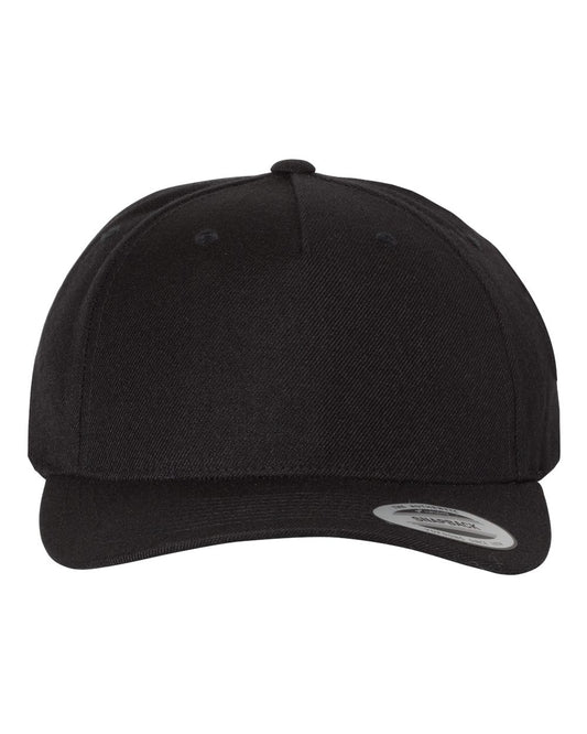 YP Classics 5789M Premium Five-Panel Curved Bill Snapback Cap