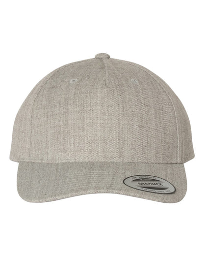 YP Classics 5789M Premium Five-Panel Curved Bill Snapback Cap