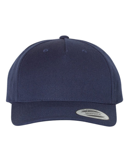 YP Classics 5789M Premium Five-Panel Curved Bill Snapback Cap