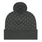 Cap America iK23 Diagonal Dash Knit Cap with Ribbed Cuff 1