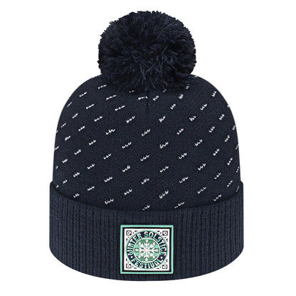 Cap America iK23 Diagonal Dash Knit Cap with Ribbed Cuff 5