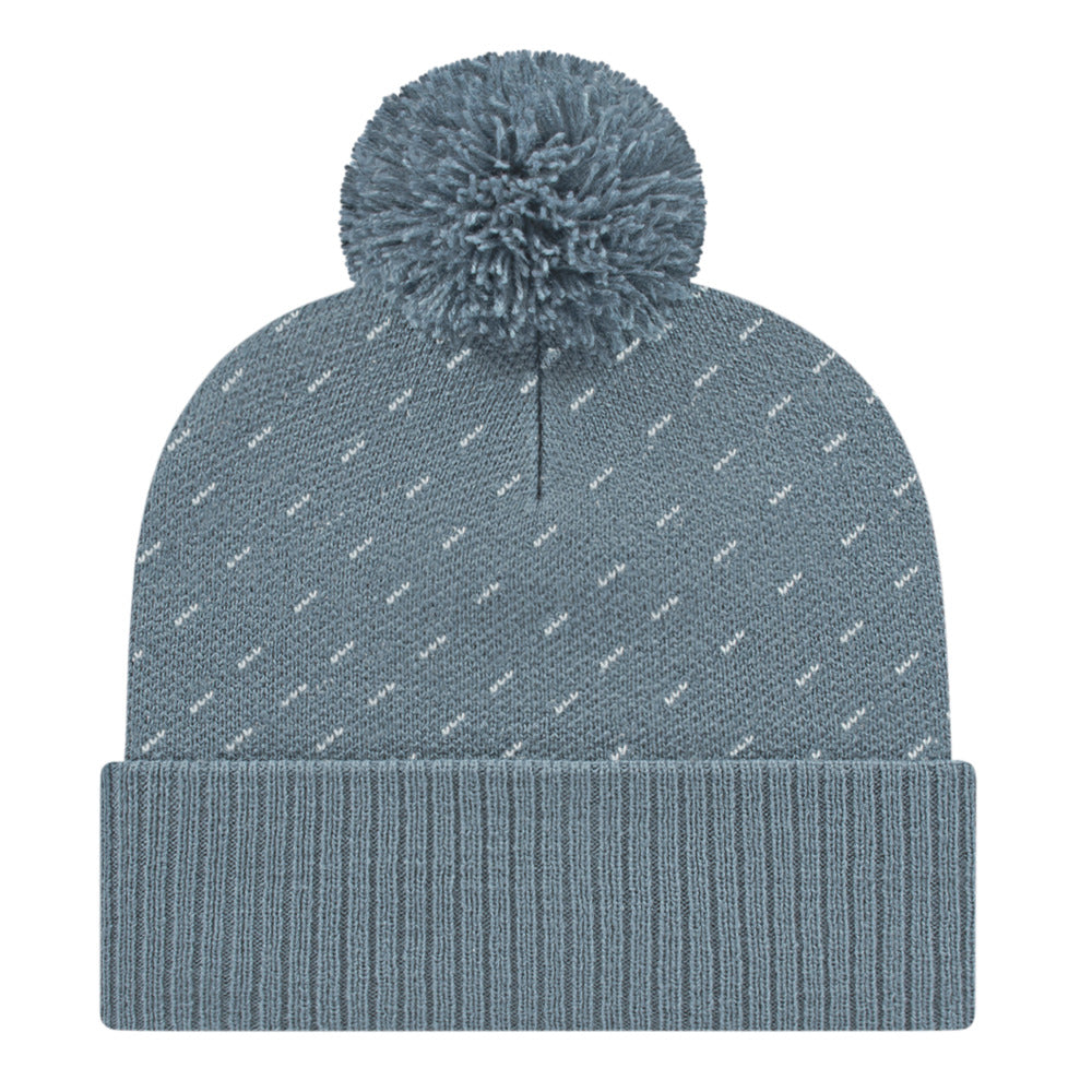 Cap America iK23 Diagonal Dash Knit Cap with Ribbed Cuff 9