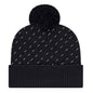 Cap America iK23 Diagonal Dash Knit Cap with Ribbed Cuff 