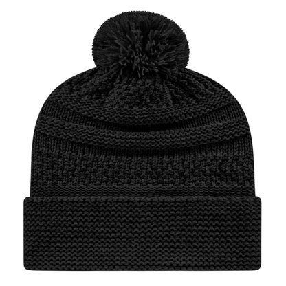 Cap America iK55 Cable Knit Cap with Cuff 