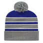 Cap America iK56 Double Stripe Knit Cap with Ribbed Cuff 8