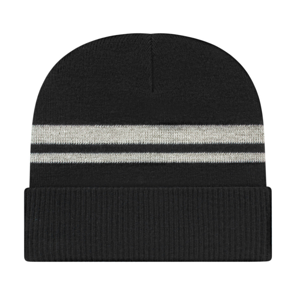 Cap America iK59 Reflective Knit Cap with Cuff 