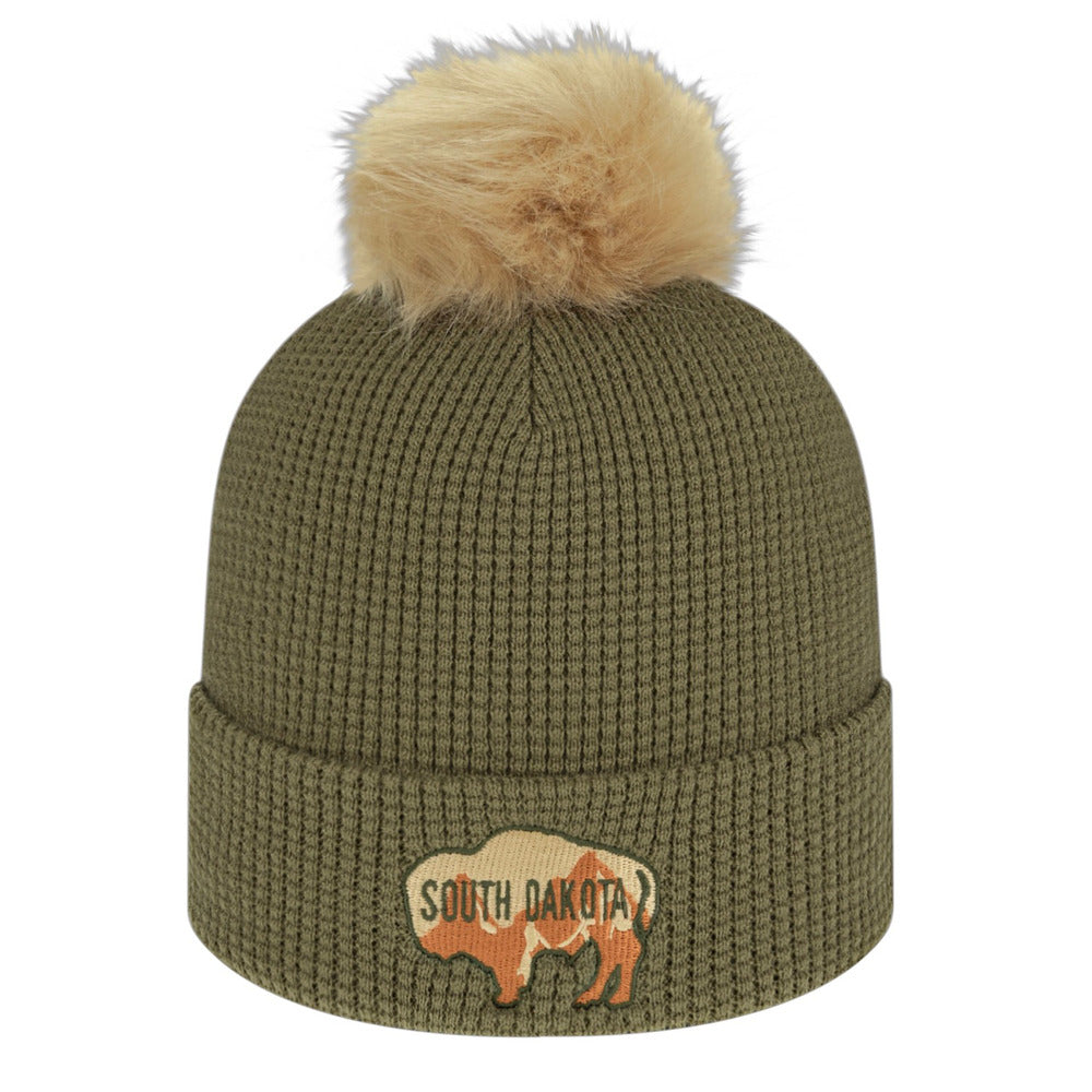 Cap America iK70 Waffle Knit Cap with Cuff 8