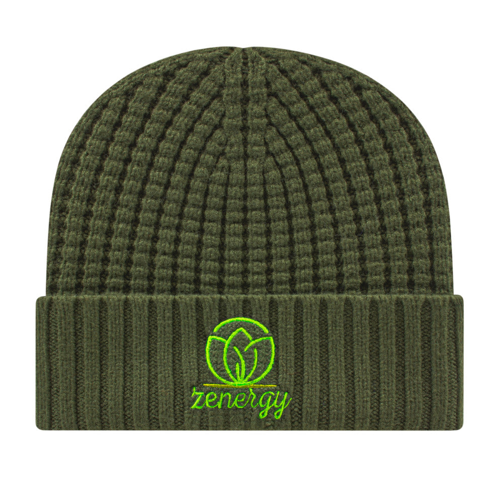 Cap America iK8552 Premium Waffle Knit Cap with Cuff 12
