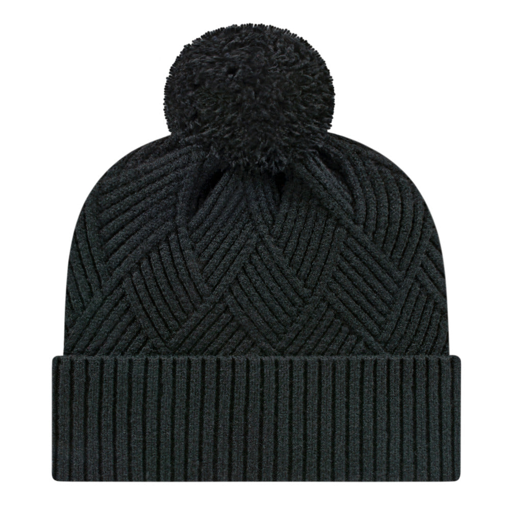 Cap America iK8554 Premium Diagonal Weave Knit Cap with Cuff 