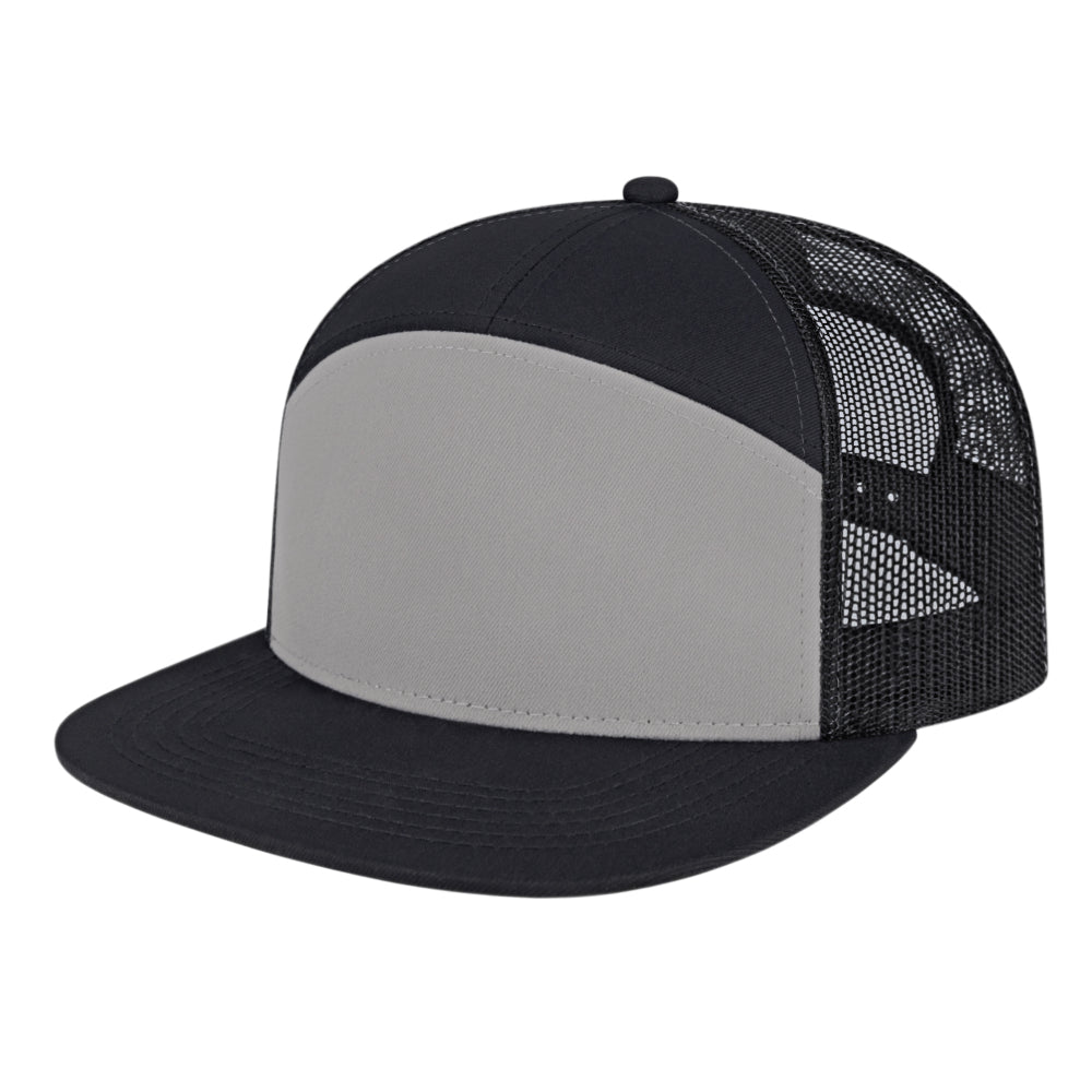 Cap America i3057 Mid Profil 7-Panel Snapback Trucker Cap image 7