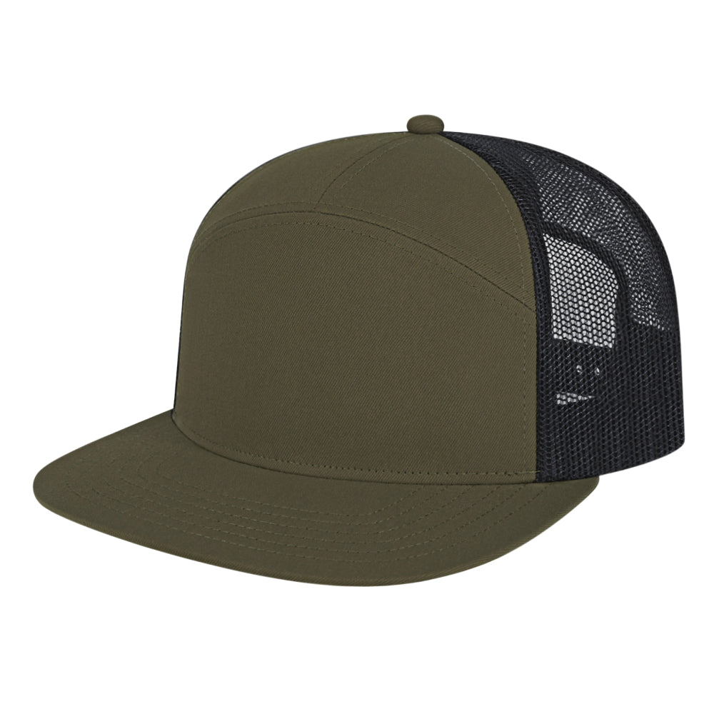 Cap America i3057 Mid Profil 7-Panel Snapback Trucker Cap image 28