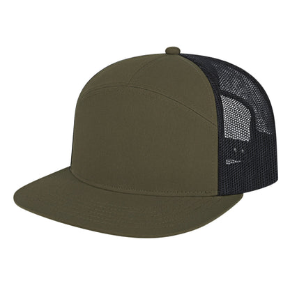Cap America i3057 Mid Profil 7-Panel Snapback Trucker Cap image 28
