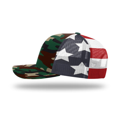 Richardson 112PM Classic Printed Mesh Trucker Hat Additional Image 4