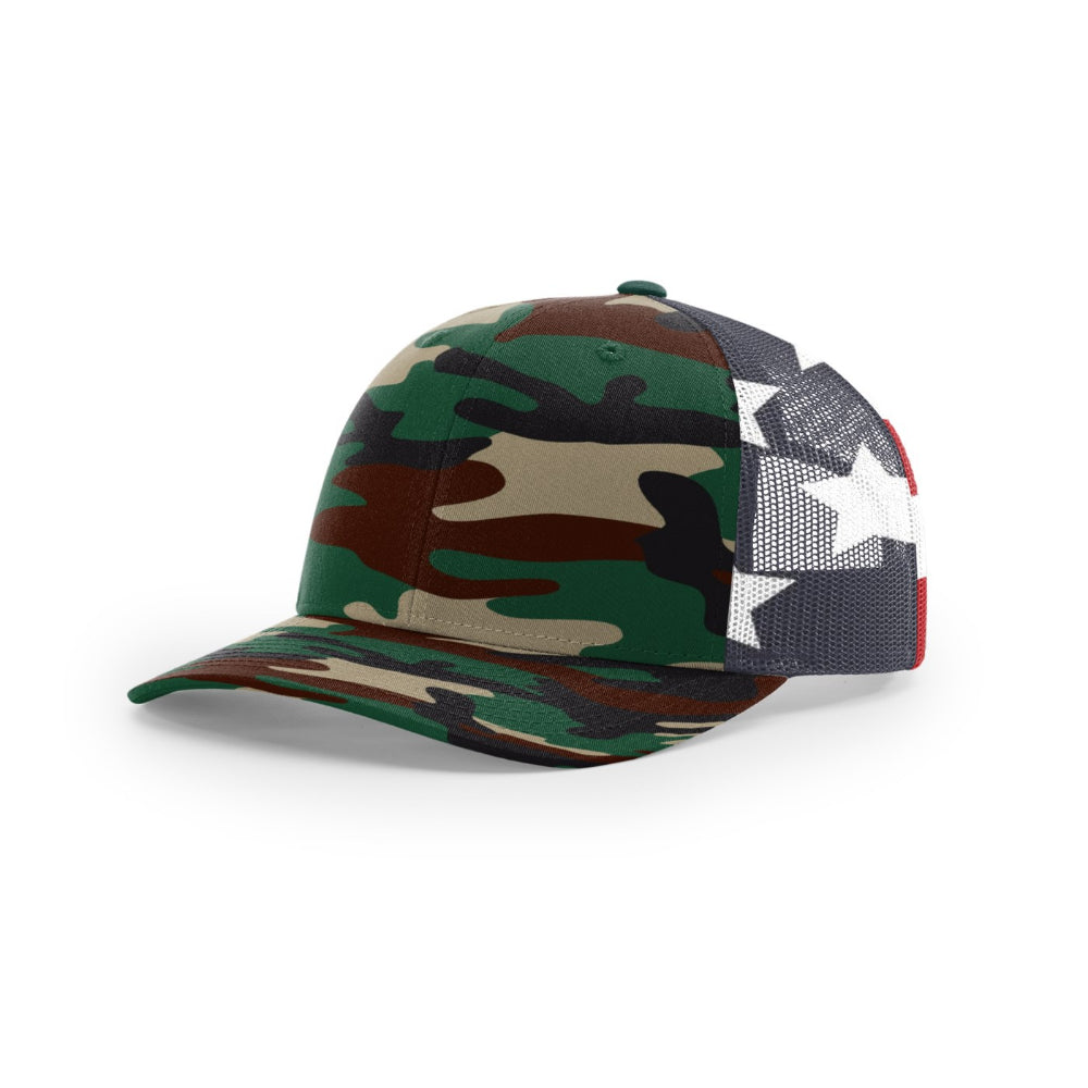Richardson 112PM Classic Printed Mesh Trucker Hat Additional Image 3