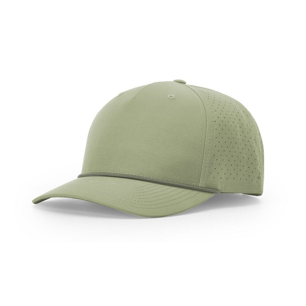 Richardson 355 Laser Perforated 5-panel Trucker w/Rope