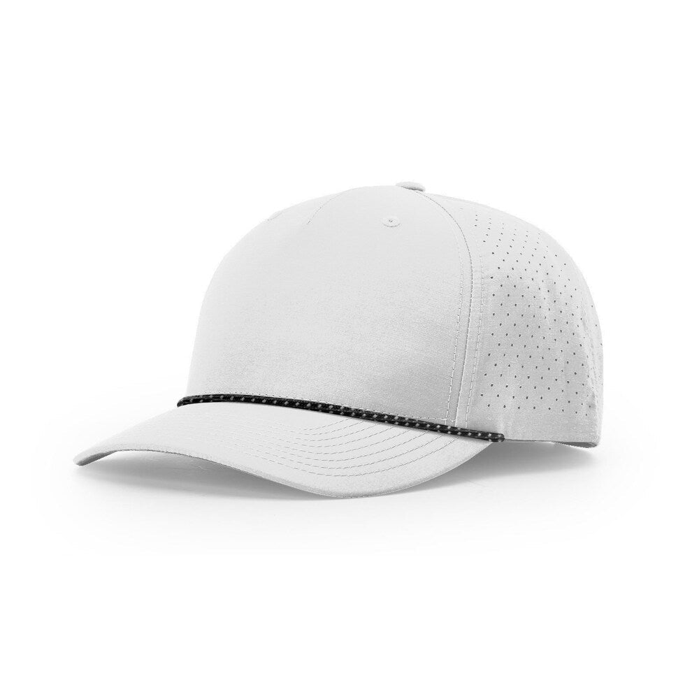 Richardson 355 Laser Perforated 5-panel Trucker w/Rope