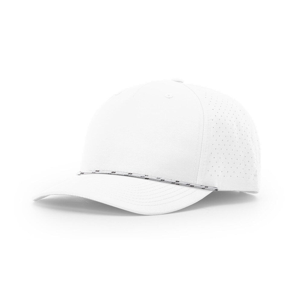 Richardson 355 Laser Perforated 5-panel Trucker w/Rope