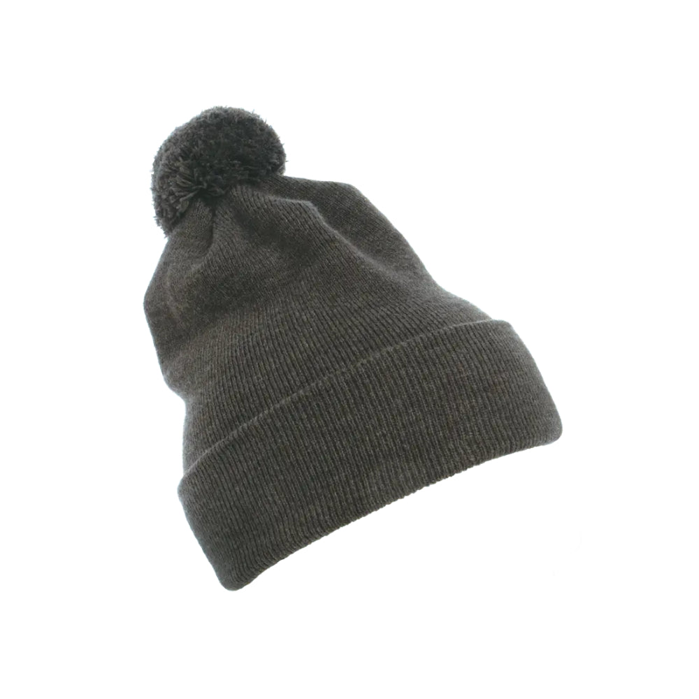 YP Classics 1501P Pom Pom Cuffed Knit Beanie Additional Image 1