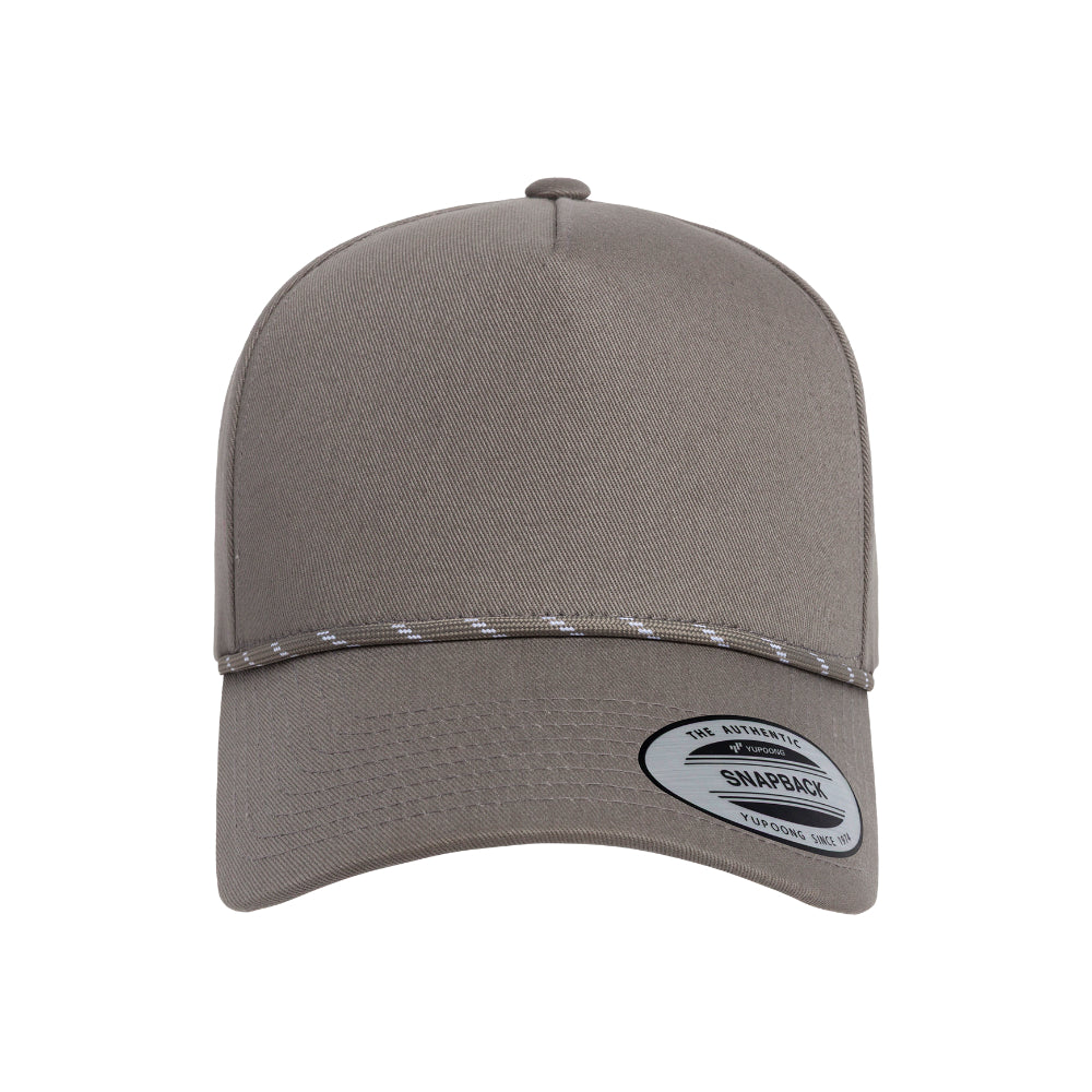 YP Classics 5079BD Retro Cotton Blend Five Panel Rope Cap Additional Image 4