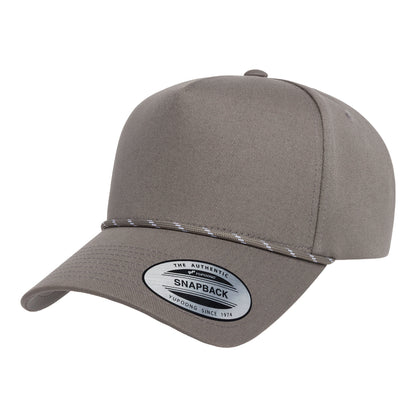 YP Classics 5079BD Retro Cotton Blend Five Panel Rope Cap Additional Image 3