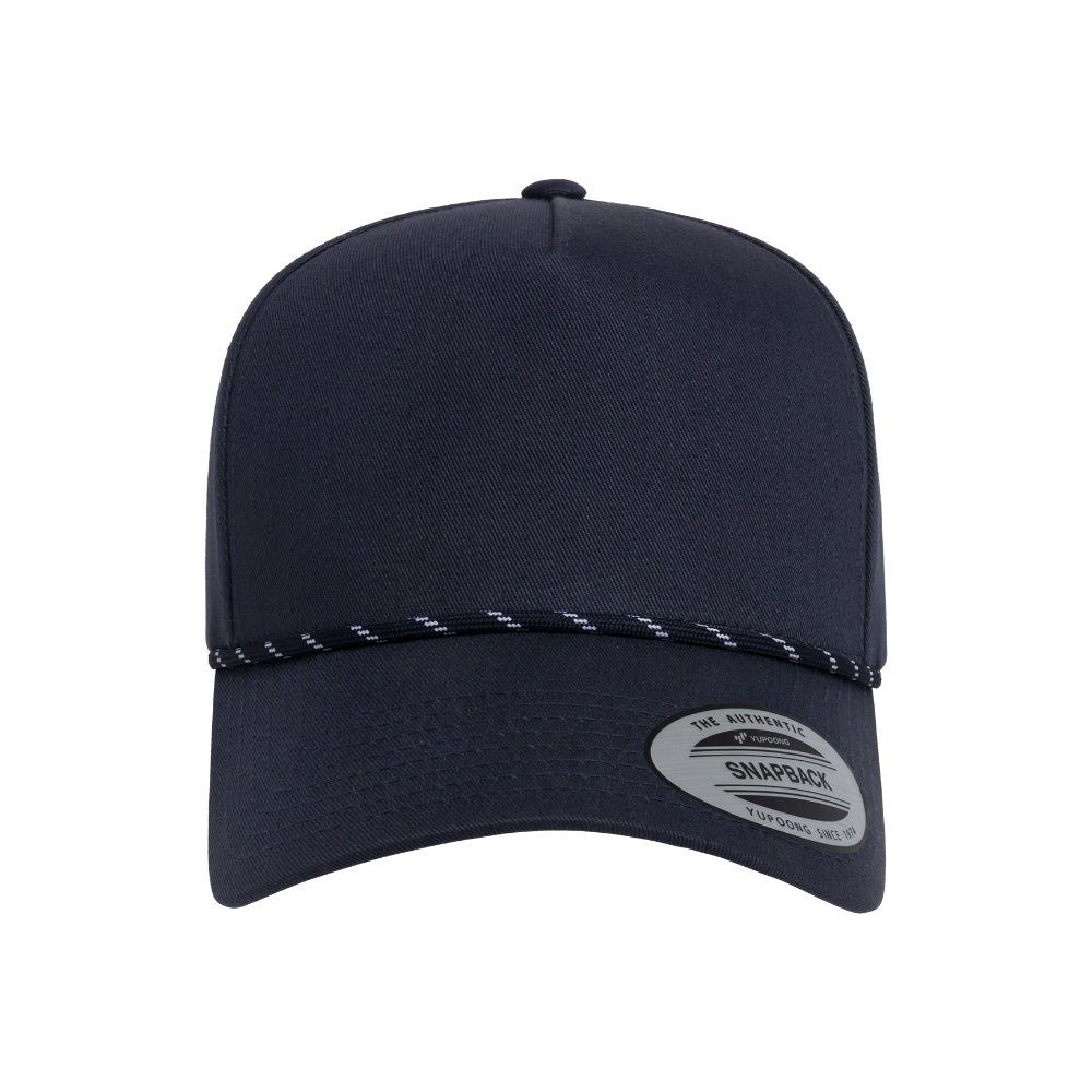 YP Classics 5079BD Retro Cotton Blend Five Panel Rope Cap Additional Image 9